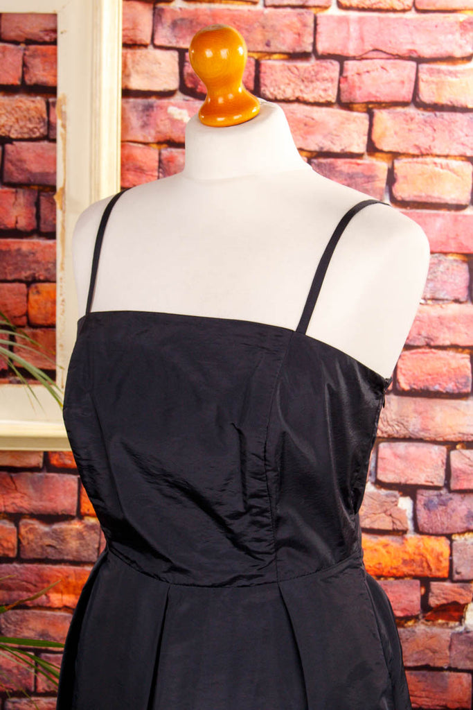 Partykleid schwarz Taft Abendmode Frau M 40-42 schwarz vintageberlin.de