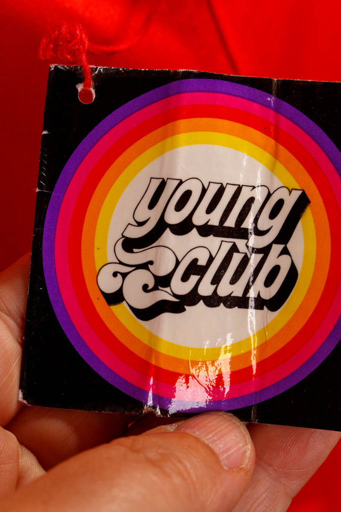 60s Disco Minikleid rot 60er 70er Disco Frau M 40-42 real-disco real-rockabilly Rockabilly rot Schlager Special vintageberlin.de