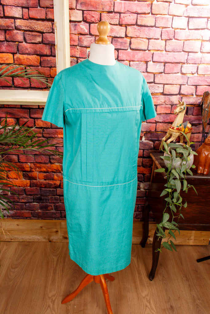 60s Egg-Shape Kleid türkis Default Title 60er Boho DDR Disco Frau M 40-42 real-disco real-rockabilly Rockabilly S 36-38 Schlager Special türkis vintageberlin.de