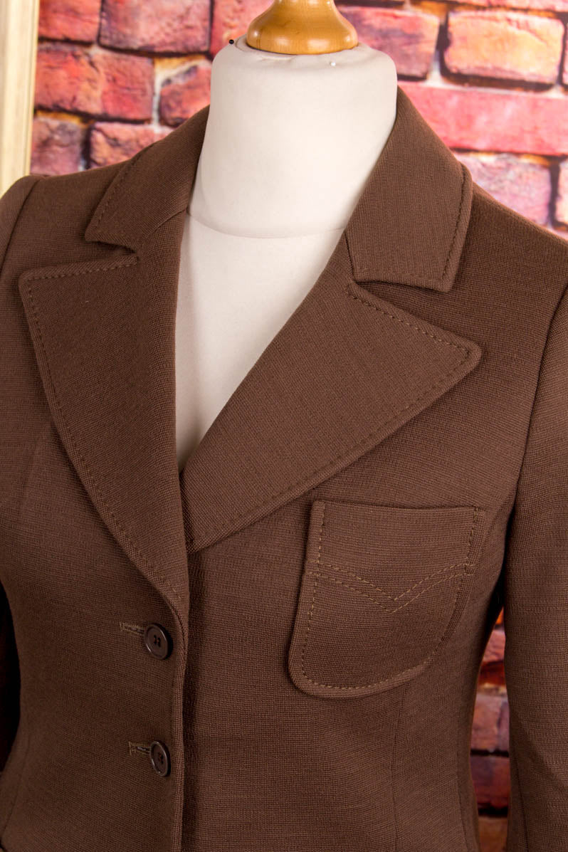 60s Wolle Blazer braun