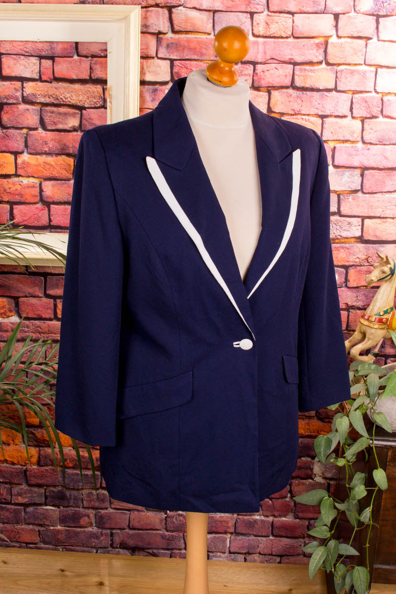 maritimer Blazer blau weiß
