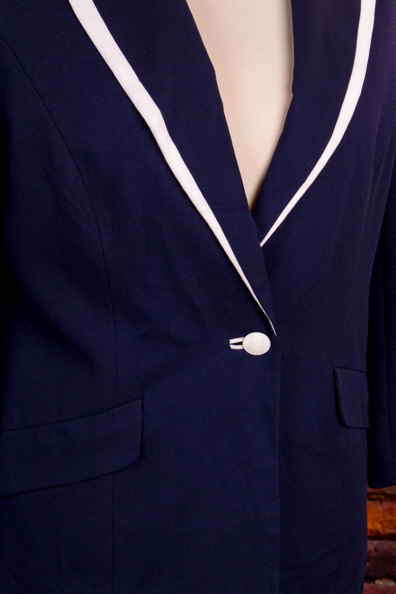 maritimer Blazer blau weiß