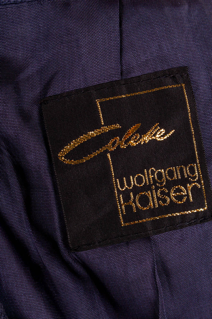 80s Blazer blau Brokat Leinenmix 80er 90er blau Boho Dandy Disco Frau L 44-46 real-80er real-rockabilly Rockabilly Schlager Special vintageberlin.de