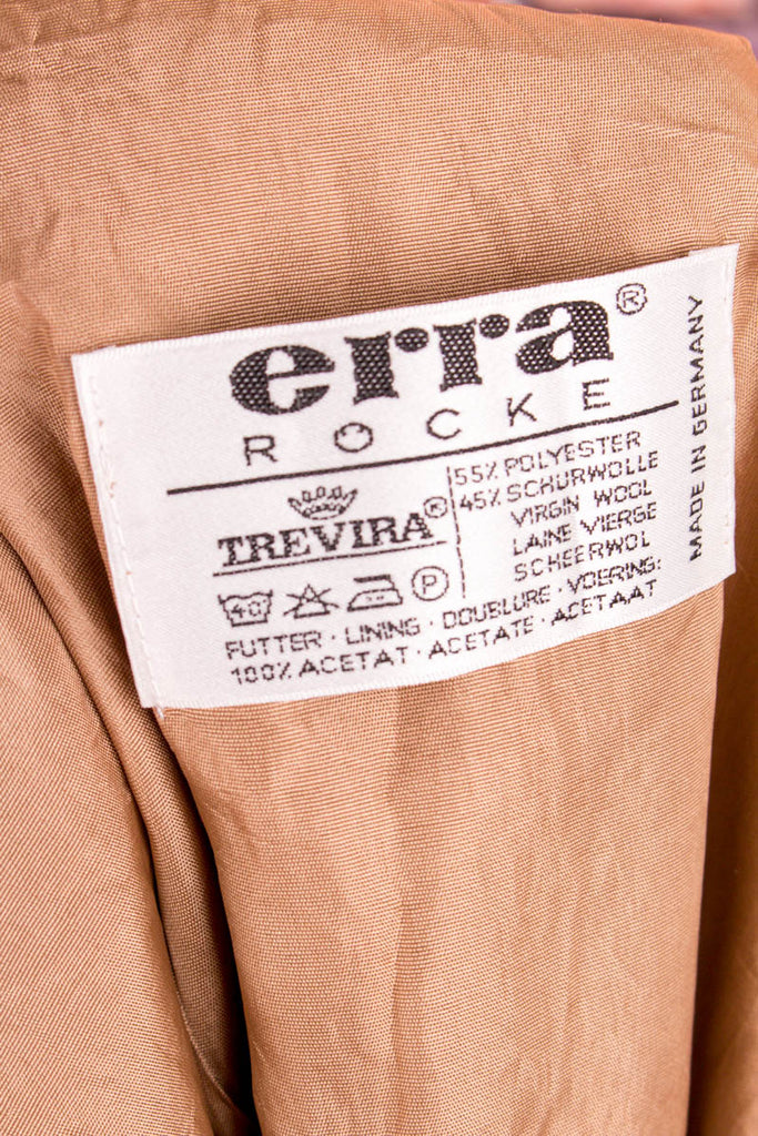 Vintage Wollrock beige Knopfleiste 60er 70er beige Frau Mod Rockabilly S 36-38 Sekretärin Special vintageberlin.de