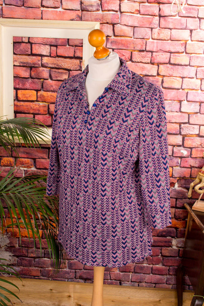 70s Disco Top Langbluse lila 60er 70er Boho Dandy Disco Frau L 44-46 L 52-54 lila M 48-50 real-boho real-disco real-rockabilly Schlager Special vintageberlin.de