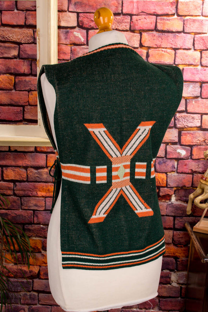 70er Westover grün Muster 60er 70er Boho bunt Disco Frau grün L 44-46 M 40-42 orange real-boho real-rockabilly Rockabilly S 36-38 Schlager Special vintageberlin.de