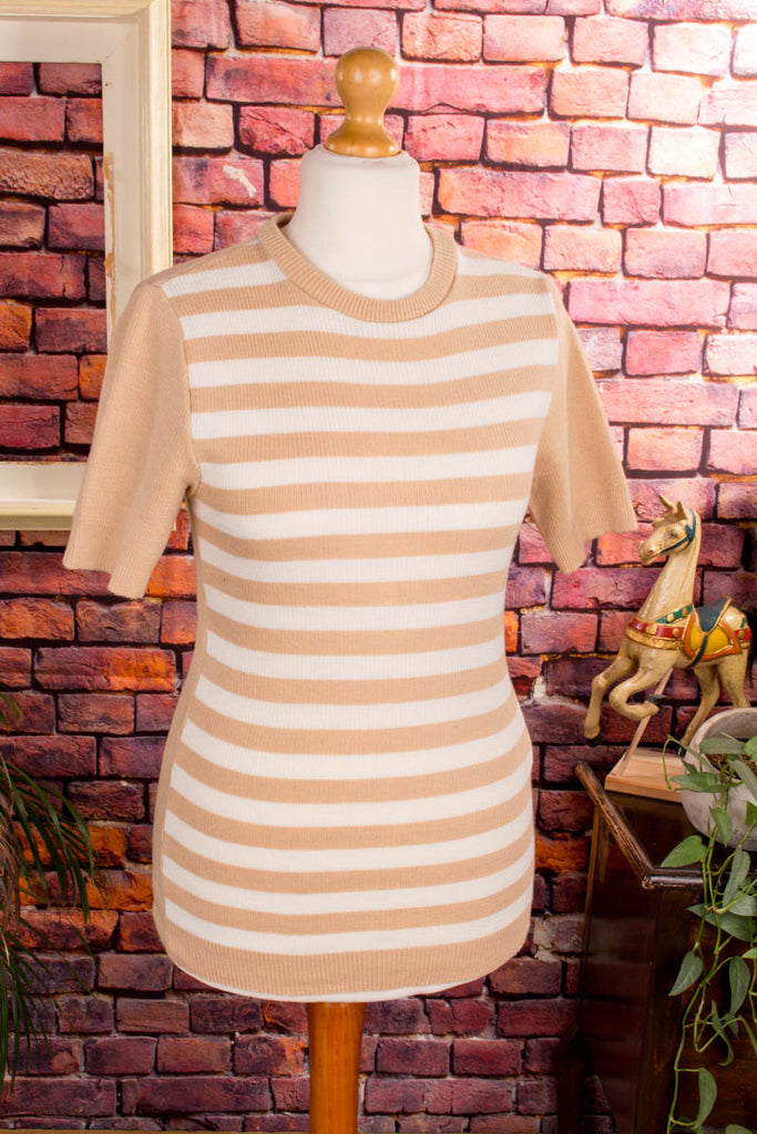 VEB Ringelshirt beige Default Title 60er 70er beige Dandy DDR Disco M 48-50 Mann real-disco S 44-46 Schlager Special weiß vintageberlin.de