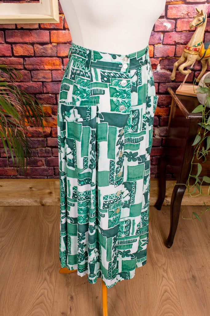 90s Rock grün Muster Default Title 90er Frau grün M 40-42 Special weiß vintageberlin.de