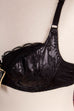 Vintage BH schwarz Glanz 70er 80er Disco Frau Gothic real-80er real-rockabilly Rockabilly S 36-38 schwarz Special XS 32-34 vintageberlin.de
