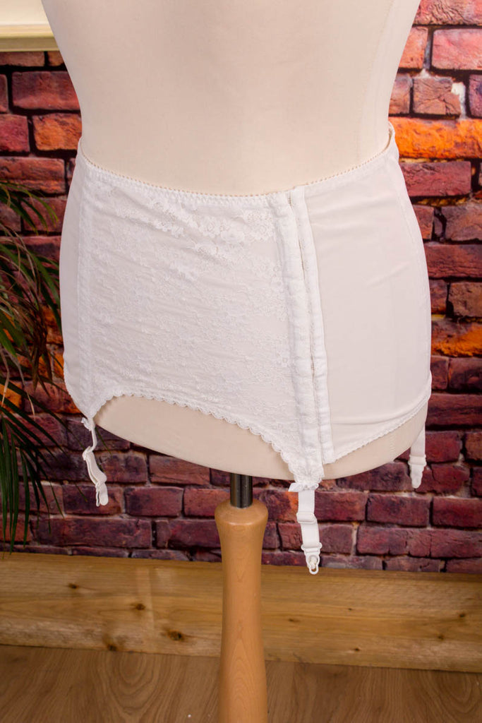 sexy Hüftmieder weiß 80er Frau L 44-46 real-rockabilly Rockabilly Sekretärin weiß XL 48-50 vintageberlin.de