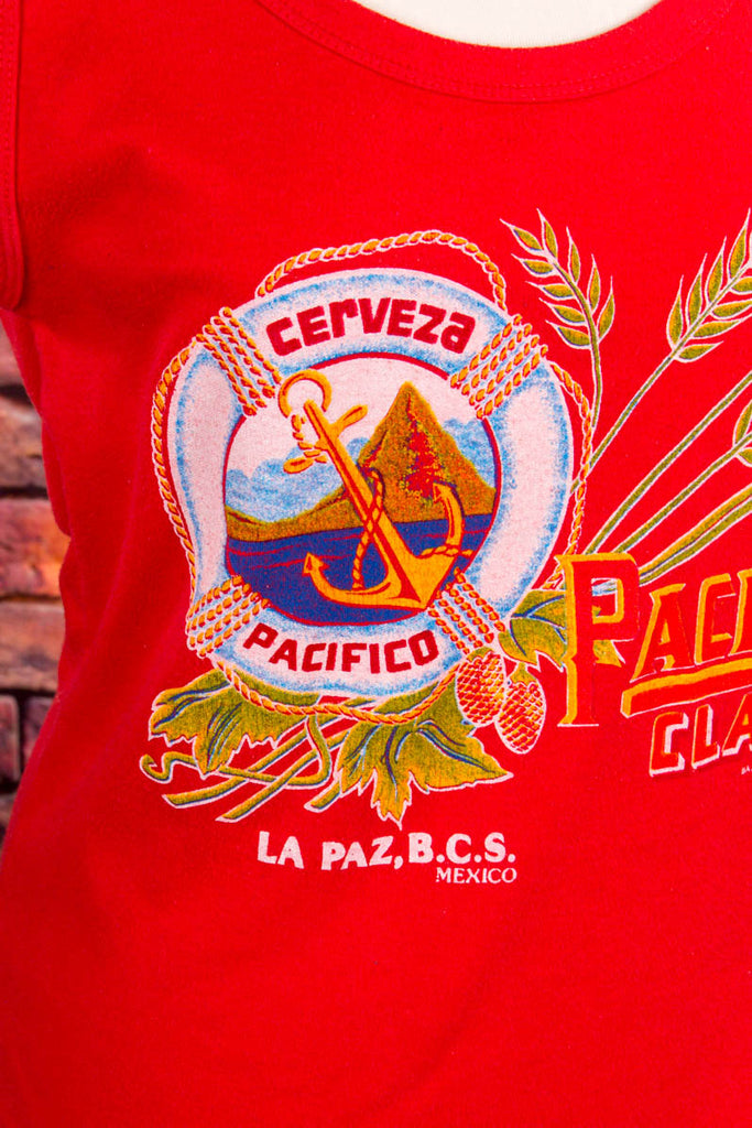 Vintage Hussong Shirt rot 90er Frau M 40-42 Rockabilly rot Special vintageberlin.de