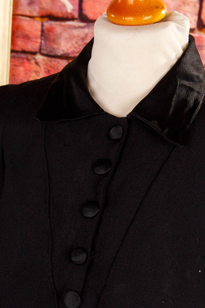 40er Jahre Kleid schwarz 20er 30er 40er 50er Boho Charleston Flapper&Charleston Frau Gothic M 40-42 schwarz Special vintageberlin.de
