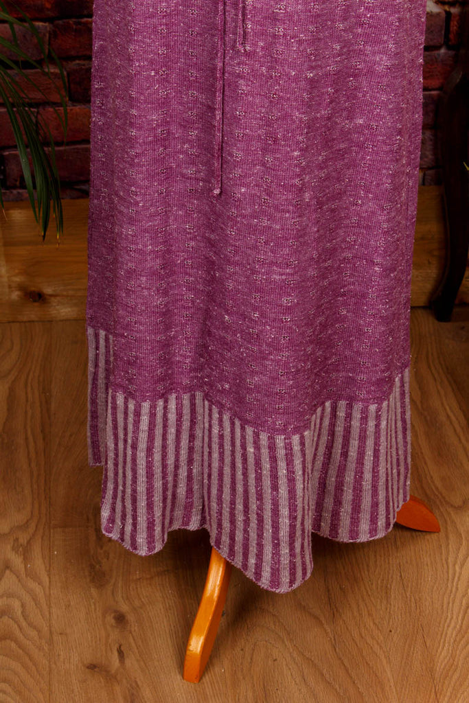 Boho Strickkleid lila meliert 70er Boho Frau Hippie lila M 40-42 real-boho rosa S 36-38 Schlager Special vintageberlin.de