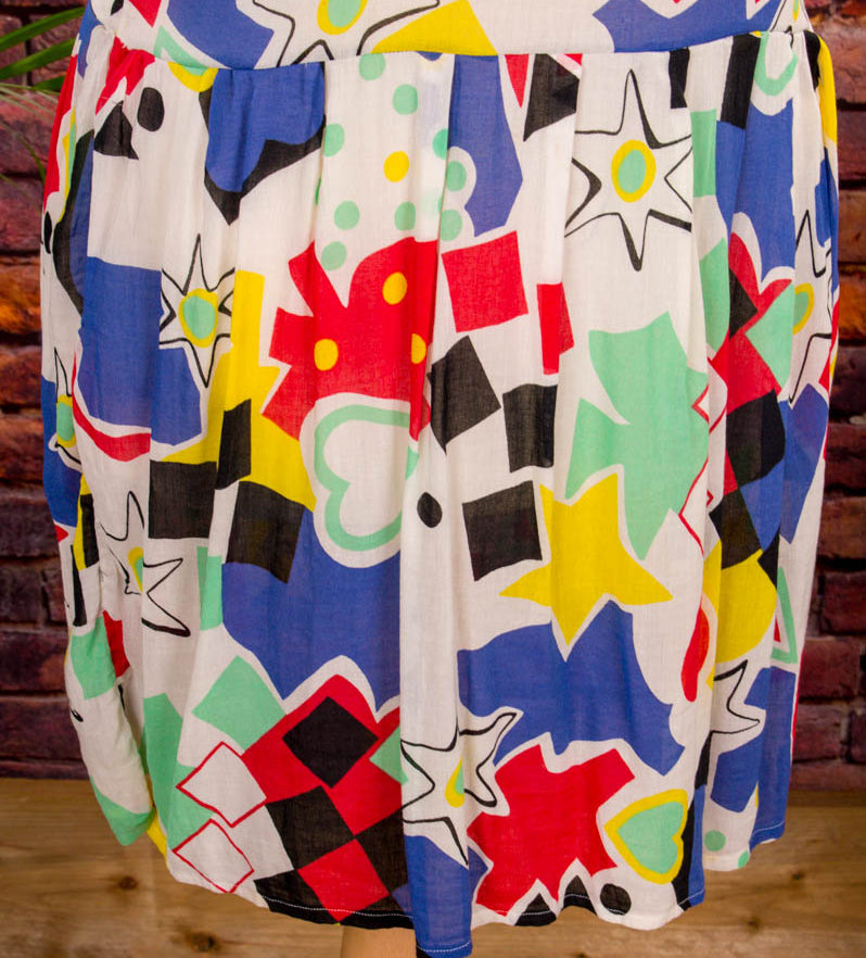 80s Disco Minikleid bunt