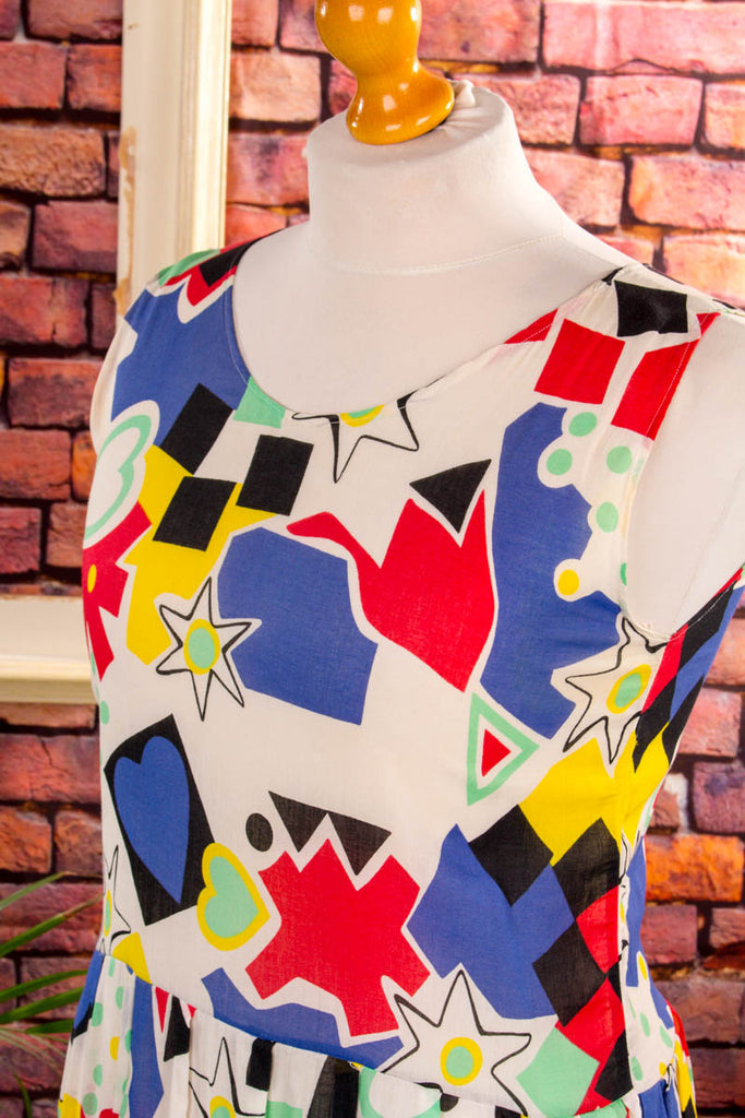 80s Disco Minikleid bunt 20er 80er bunt Charleston Disco Flapper&Charleston Frau M 40-42 real-80er Rockabilly Special vintageberlin.de