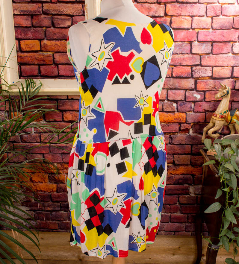 80s Disco Minikleid bunt