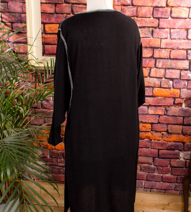 Vintage Abendkleid schwarz + Strass