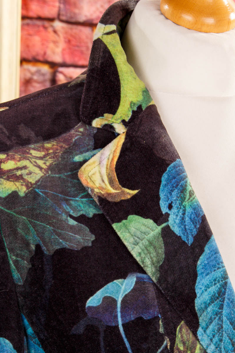 Boho samt Blazer bunt