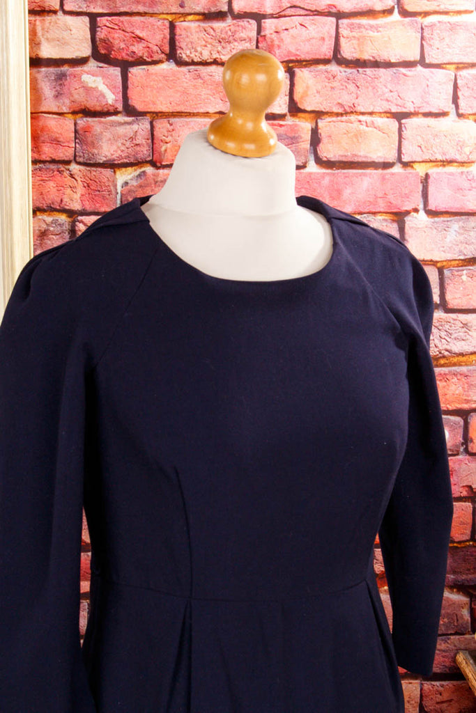 CALVIN KLEIN Etuikleid marine blau Designer Frau S 36-38 Special vintageberlin.de