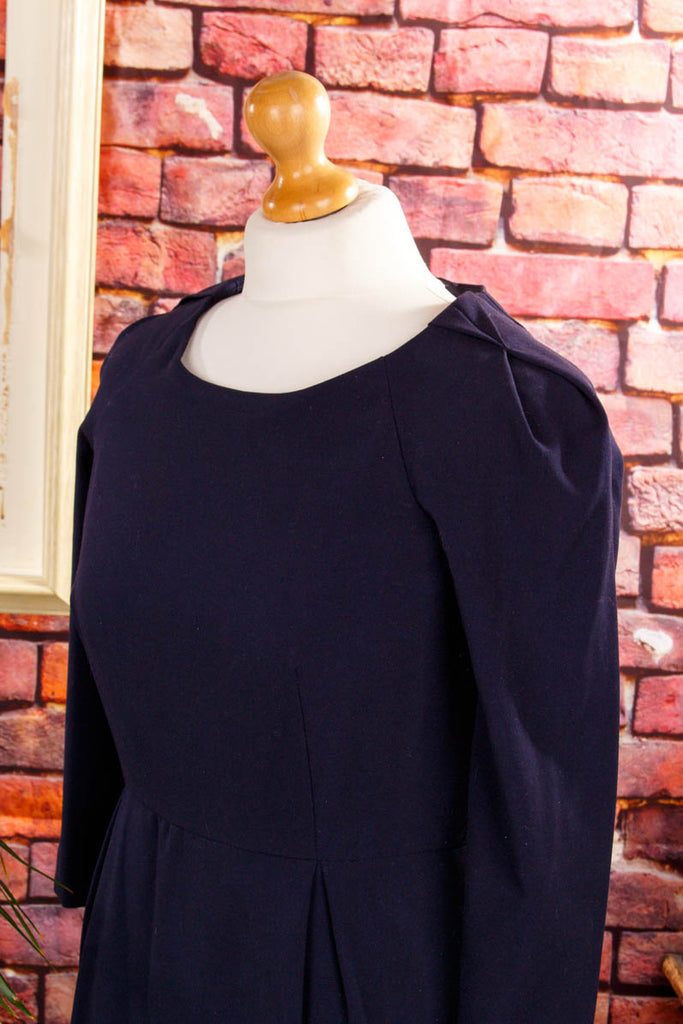 CALVIN KLEIN Etuikleid marine blau Designer Frau S 36-38 Special vintageberlin.de