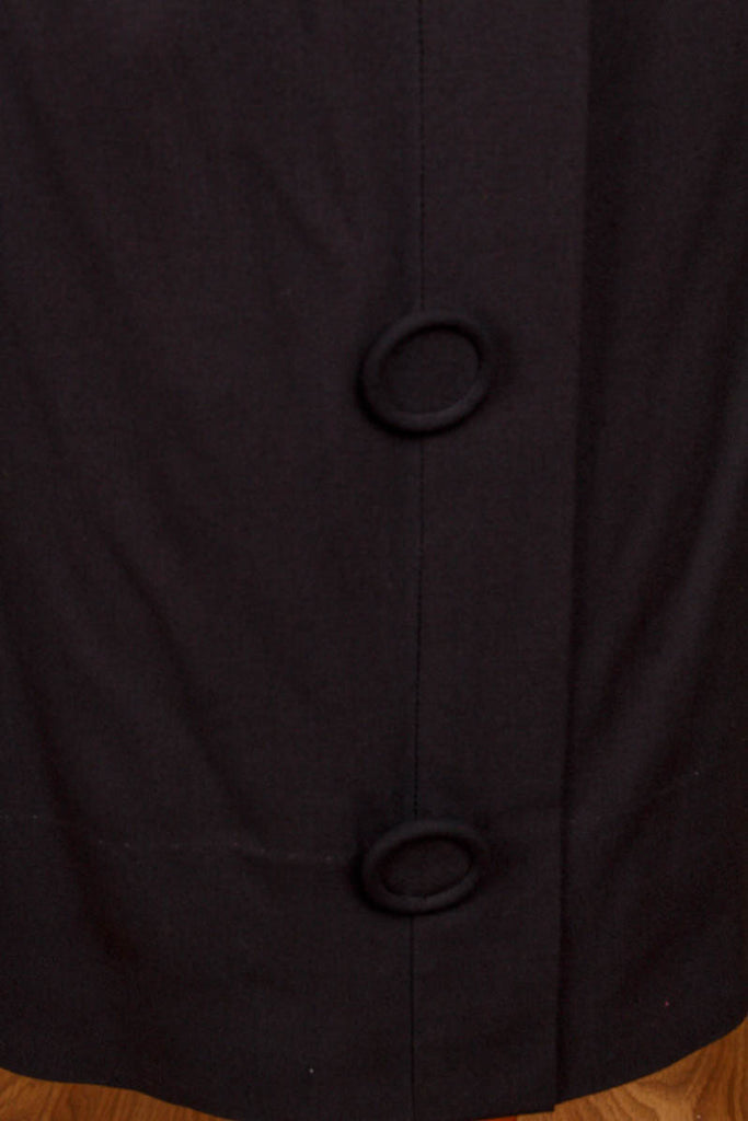 Vintage Bleistiftrock anthrazit 50er 60er Frau grau real-rockabilly Rockabilly Sekretärin Special XS 32-34 vintageberlin.de