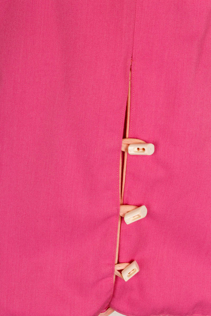 60s Rockabella Bleistiftrock pink 60er Disco Frau pink real-rockabilly Rockabilly Sekretärin Special XS 32-34 vintageberlin.de