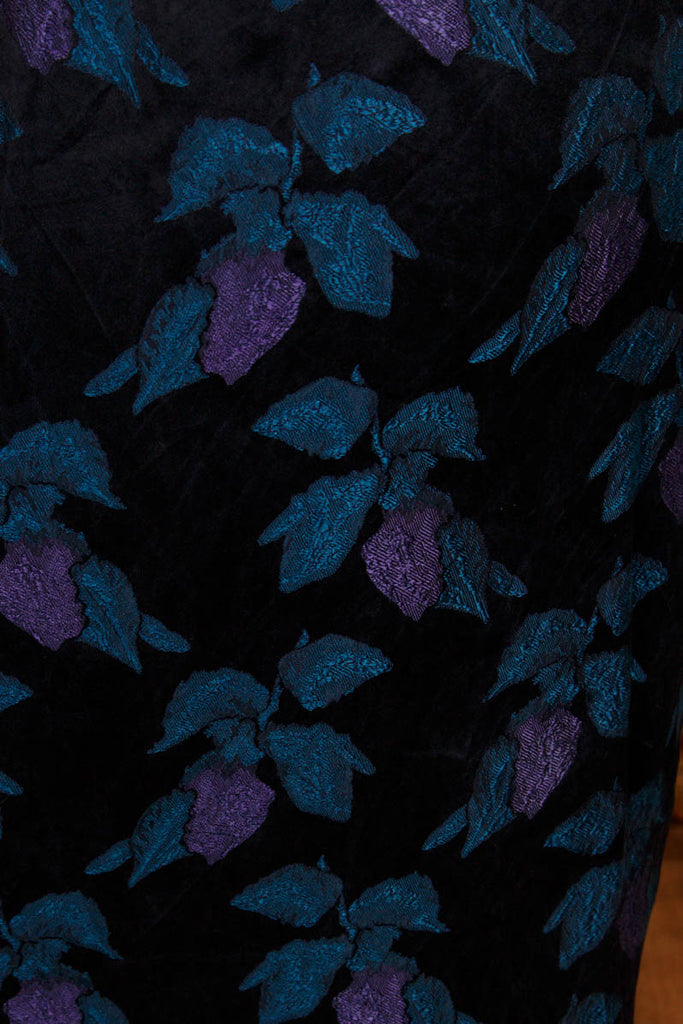 sexy Bleistiftrock petrol Seide 50er 60er blau bunt Frau real-rockabilly Rockabilly schwarz Sekretärin Special XS 32-34 vintageberlin.de