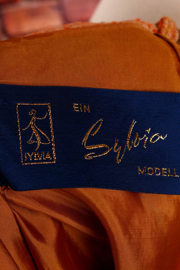 70s Stiefelrock orange Wolle 70er Frau orange Rockabilly Sekretärin Special XS 32-34 vintageberlin.de