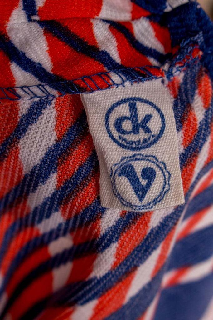 DDR Minikleid bunt streifen 70er bunt DDR Disco Frau M 40-42 real-disco Rockabilly Schlager Special vintageberlin.de