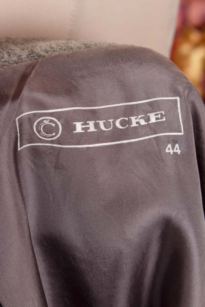 Wollrock grau Taschen 70er 80er Frau grau M 40-42 Rockabilly Sekretärin Special vintageberlin.de