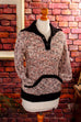 Strickpulli Wollmix rosa meliert 80er 90er Boho Frau Rockabilly rosa S 36-38 vintageberlin.de