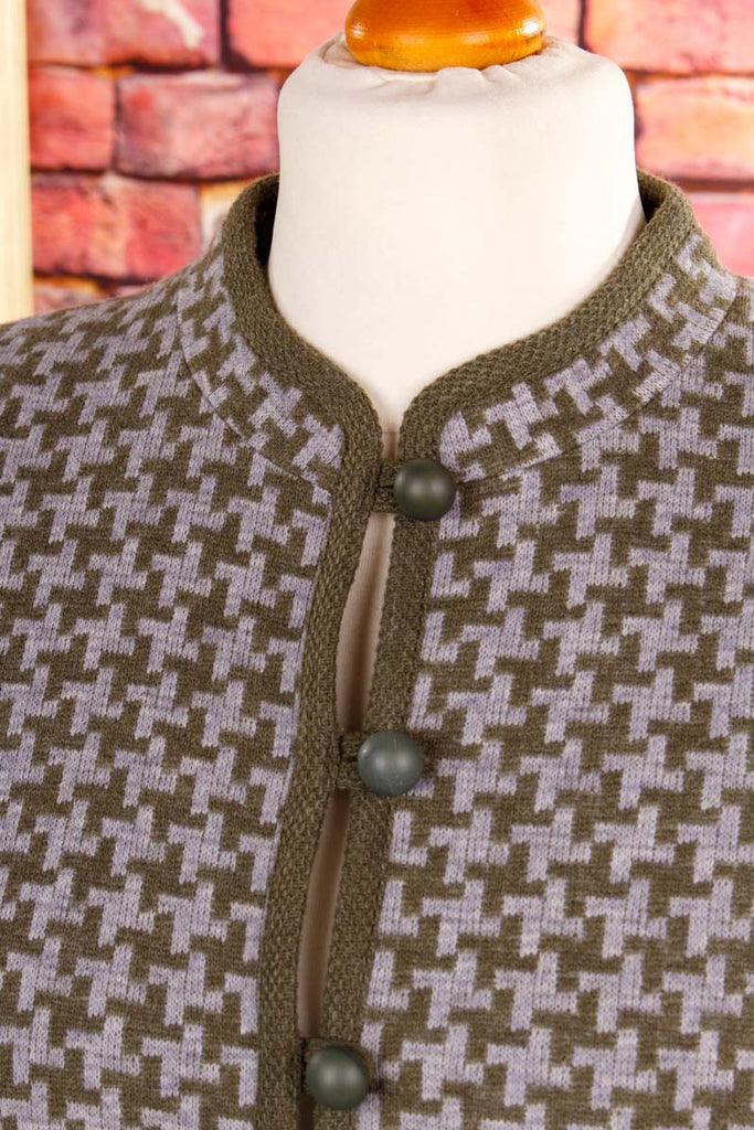 Wollmix Blazer Hahnentritt