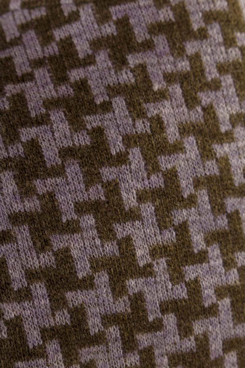 Wollmix Blazer Hahnentritt