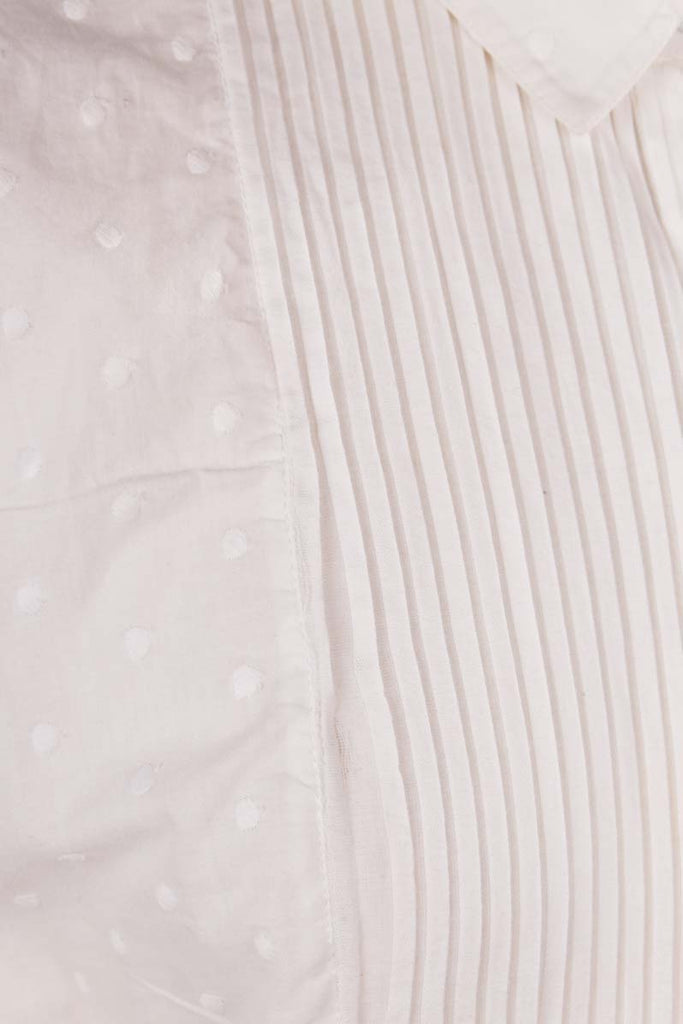 ESCADA Biesenbluse weiß bestickt 90er Boho Designer Frau Rockabilly S 36-38 Sekretärin Special weiß vintageberlin.de