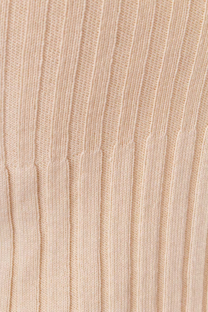 Vintage Benetton Strickkleid Wollmix 90er beige Designer Disco Frau S 36-38 Special vintageberlin.de