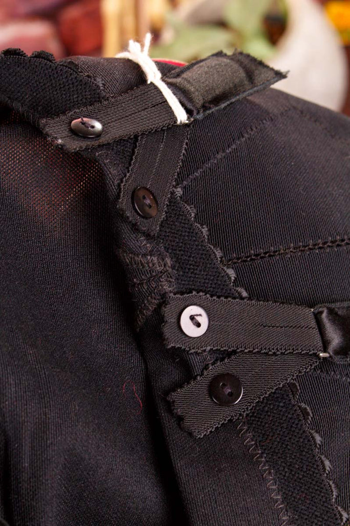 60s Mieder Höschen schwarz