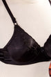 Vintage Schalen-BH schwarz