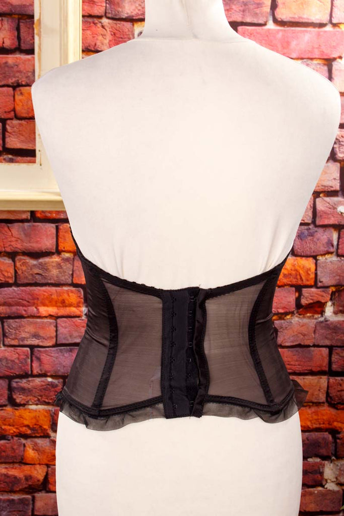 Gothic Spitzenkorsagen schwarz