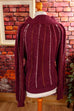 Vintage Strick Pulli lila weiter Kragen