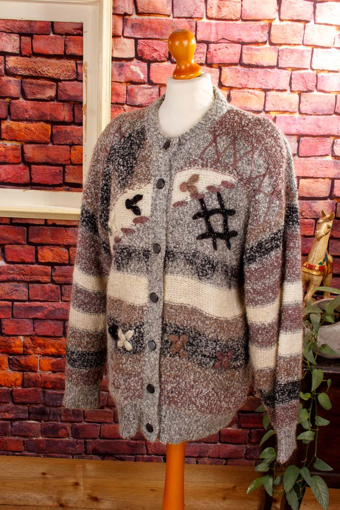 Mohair Strickjacke