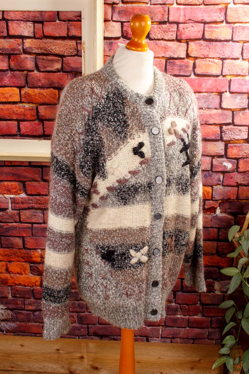 Mohair Strickjacke