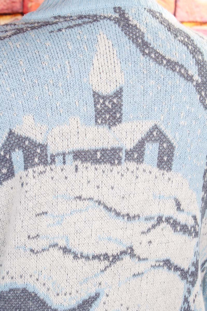 Strickjacke Wintermotiv Wollmix