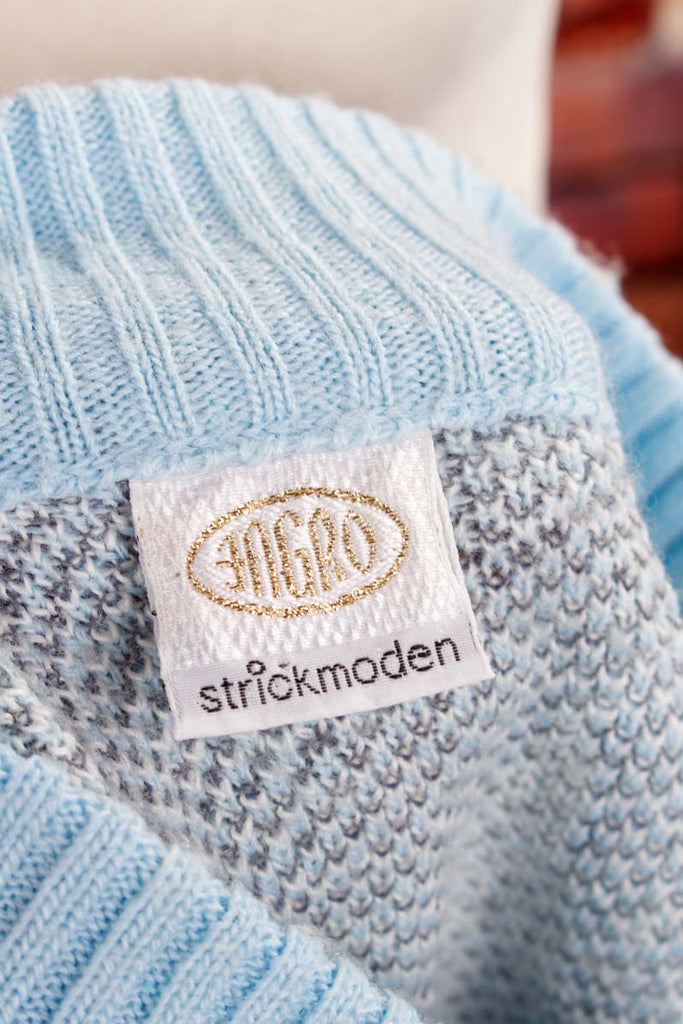 Strickjacke Wintermotiv Wollmix