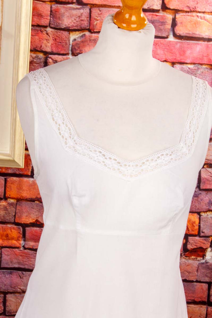 DDR Nachthemd Unterhemd weiß Baumwolle