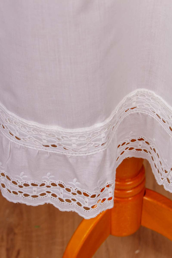 DDR Nachthemd Unterhemd weiß Baumwolle