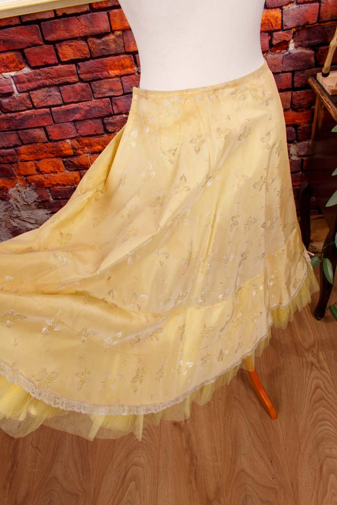 Vintage Petticoat gelb Tüll