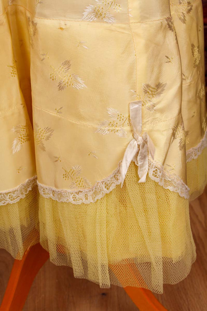 Vintage Petticoat gelb Tüll