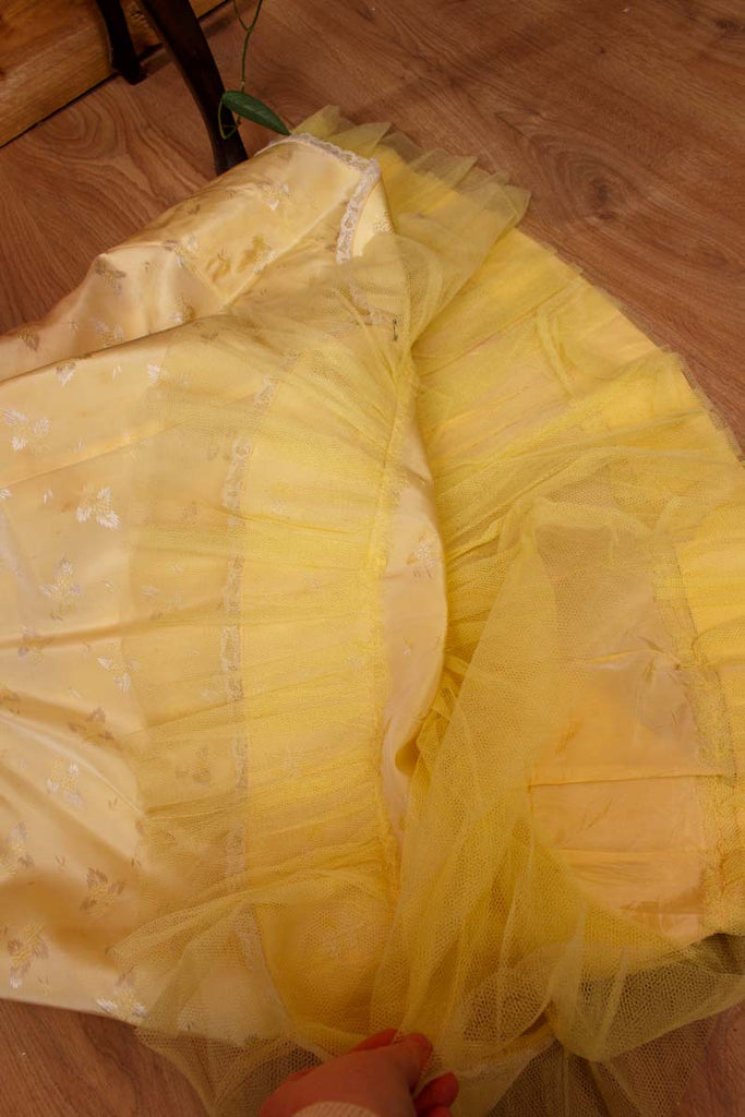 Vintage Petticoat gelb Tüll