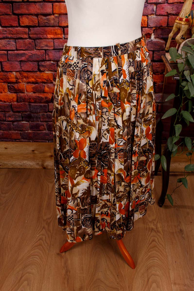 80s Viskoserock Falten