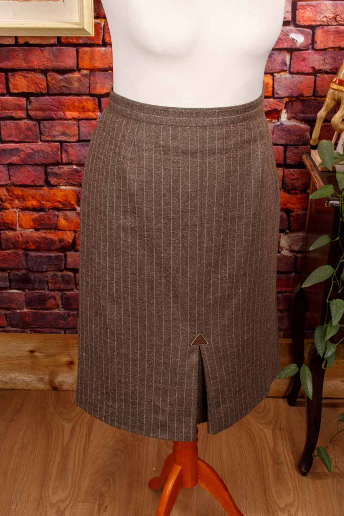 Bleistiftrock graubraun